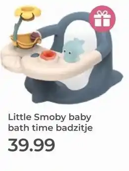 Prenatal Little Smoby baby bath time badzitje aanbieding