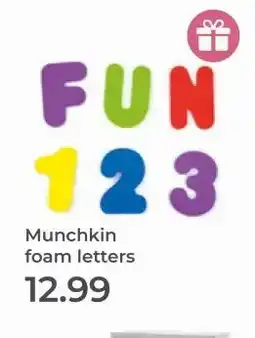 Prenatal Munchkin foam letters aanbieding