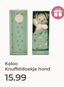 Prenatal Kaloo Knuffeldoekje hond aanbieding