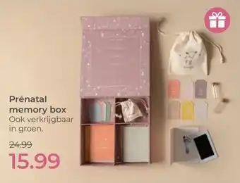 Prenatal Prénatal memory box Ook verkrijgbaar in groen. aanbieding