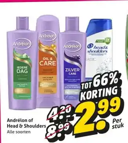 Hoogvliet Andrélon of Head & Shoulders aanbieding