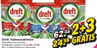 Hoogvliet Dreft Vaatwastabletten aanbieding