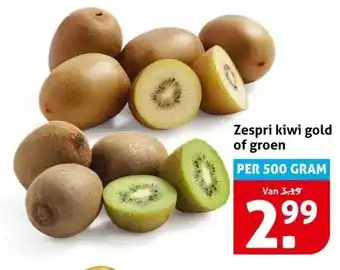 Hoogvliet Zespri kiwi gold of groen aanbieding