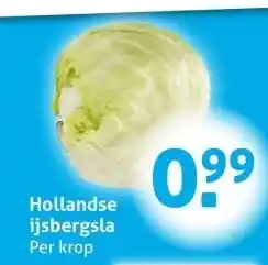 Hoogvliet Hollandse ijsbergsla aanbieding