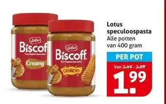 Hoogvliet Lotus speculoospasta aanbieding