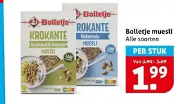 Hoogvliet Bolletje muesli aanbieding