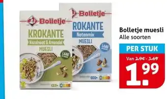 Hoogvliet Bolletje muesli aanbieding