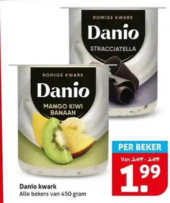Hoogvliet Danio kwark aanbieding