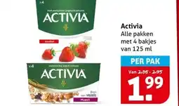 Hoogvliet Activia aanbieding