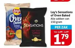 Hoogvliet Lay's Sensations of Oven Baked aanbieding