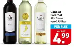Hoogvliet Gallo of Barefoot aanbieding