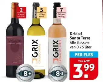 Hoogvliet Grix of Santa Terra aanbieding