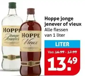 Hoogvliet Hoppe jonge jenever of vieux aanbieding