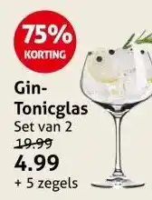 Hoogvliet Gin- Tonicglas aanbieding
