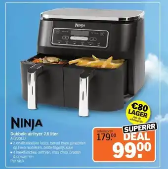 Albert Heijn NINJA Dubbele airfryer aanbieding