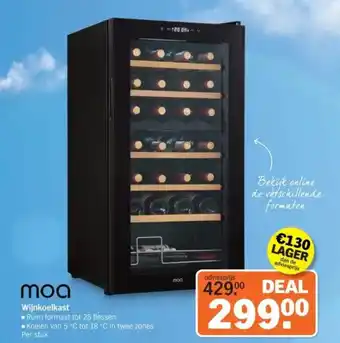 Albert Heijn moa Wijnkoelkast aanbieding