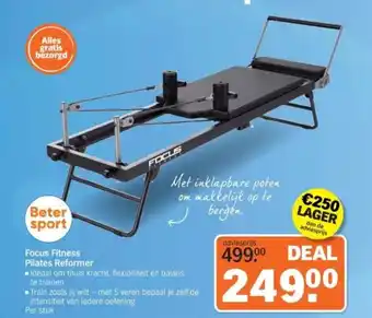Albert Heijn Focus Fitness Pilates Reformer aanbieding