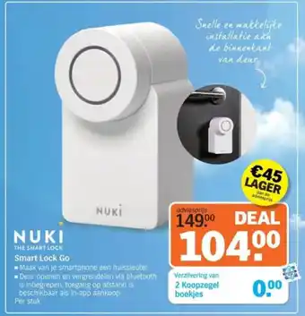 Albert Heijn NUKI Smart Lock Go aanbieding