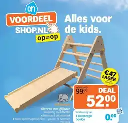 Albert Heijn DENYAN Klimrek met glijbaan aanbieding