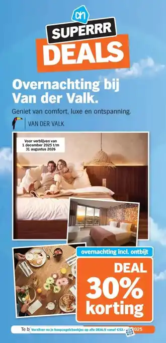 Albert Heijn Overnachting bij Van der Valk aanbieding