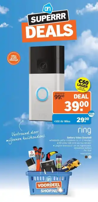 Albert Heijn Battery Video Doorbell aanbieding