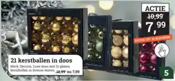 Tuincentrum Osdorp 21 kerstballen in doos aanbieding
