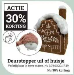 Tuincentrum Osdorp Deurstopper uil of huisje aanbieding