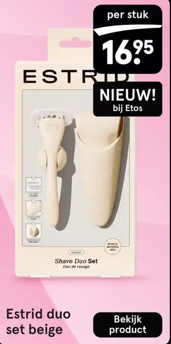 Etos Estrid duo set beige aanbieding