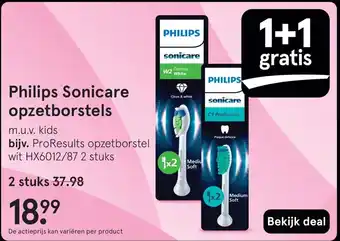 Etos Philips Sonicare opzetborstels aanbieding