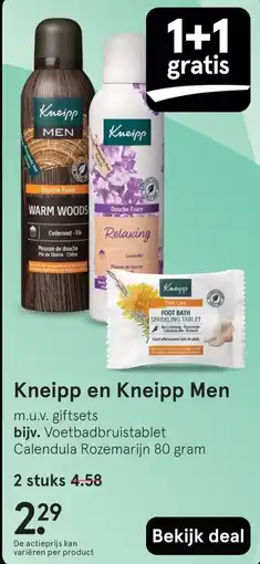 Etos Kneipp en Kneipp Men aanbieding