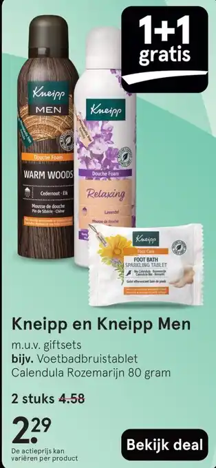 Etos Kneipp en Kneipp Men aanbieding