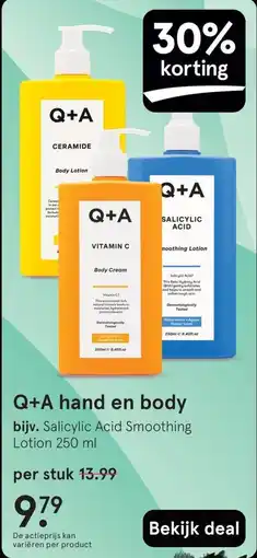 Etos Q+A hand en body aanbieding