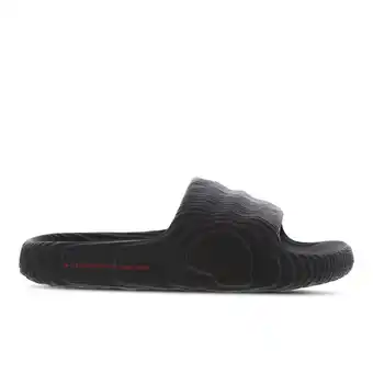 Foot Locker Adidas adilette Slippers en Sandalen Heren - Zwart - Maat 46 - Synthetisch aanbieding