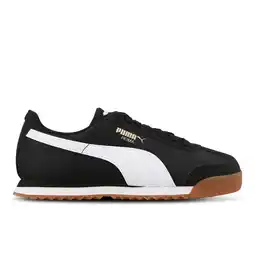 Foot Locker Puma Roma Basic Kindersneakers - Zwart - Maat 37 - Leer aanbieding