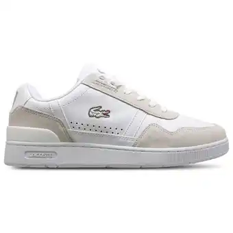 Foot Locker Lacoste T-clip Sneakers Heren - Goud - Maat 42 - Leer aanbieding