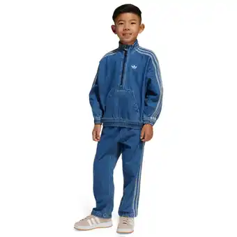 Foot Locker Adidas 3s Denim Trainingspakken Peuter - Blauw - Maat 99 - 104 CM - Katoen Keperbinding aanbieding