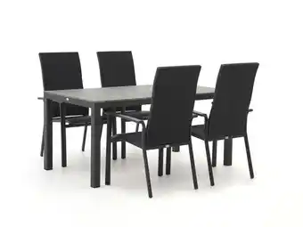Kees Smit Bellagio Avio/Fidenza 160cm dining tuinset 5-delig stapelbaar aanbieding