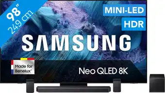 Coolblue Samsung 98 Neo QLED QN990F 8K (2025) + Samsung HW-Q930F Zwart aanbieding