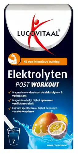 De Online Drogist Lucovitaal Elektrolyten Post Workout Sachets aanbieding