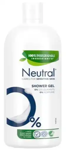 De Online Drogist Neutral Sensitive Skin Shower Gel aanbieding