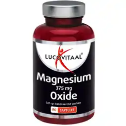 De Online Drogist Lucovitaal Magnesium Oxide 375mg Capsules aanbieding