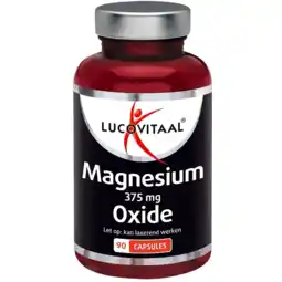 De Online Drogist Lucovitaal Magnesium Oxide 375mg Capsules aanbieding