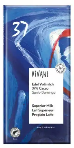 De Online Drogist Vivani Edel Vollmilch 37% Cacao Reep aanbieding