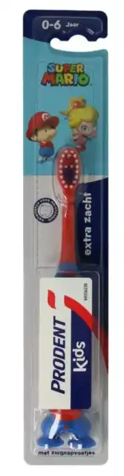 De Online Drogist Prodent Tandenborstel Super Mario 0-6 Jaar aanbieding