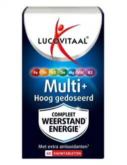 De Online Drogist Lucovitaal Multi+ Weerstand Kauwtabletten aanbieding