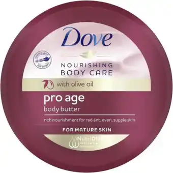 De Online Drogist Dove Pro Age Body Butter aanbieding