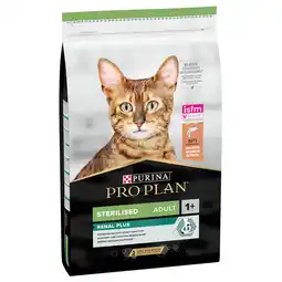 Zooplus Purina Pro Plan Sterilised Adult Renal Plus Zalm 10 kg Sterilised Adult Optirenal - Rijk aan Zalm aanbieding