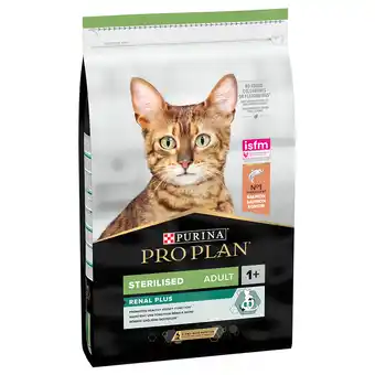 Zooplus Purina Pro Plan Sterilised Adult Renal Plus Zalm 10 kg Sterilised Adult Optirenal - Rijk aan Zalm aanbieding