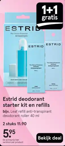 Etos Estrid deodorant starter kit en refills aanbieding