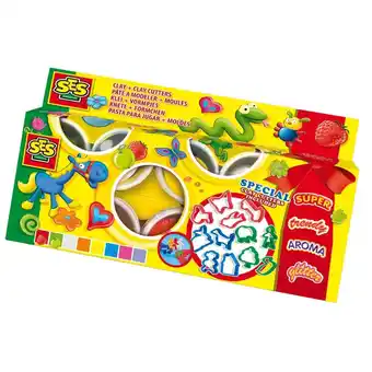 Intertoys SES Creative Superdough 8 Kleuren + 12 Vormpjes aanbieding